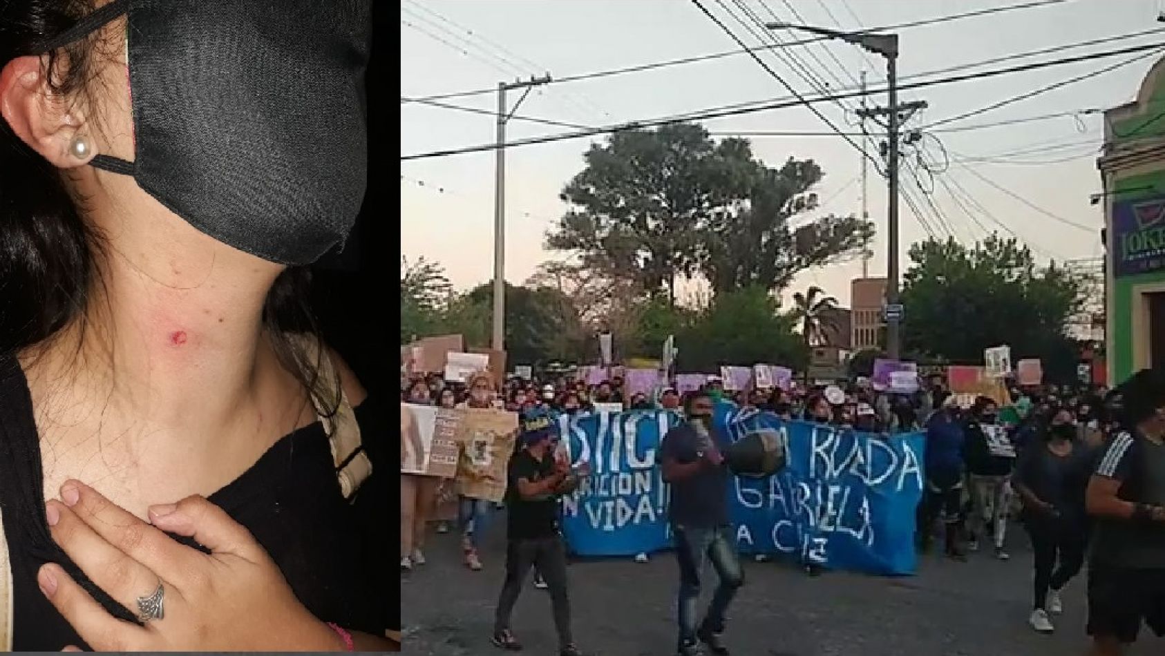 La masiva marcha por Iara Rueda culminó en violenta represión policial