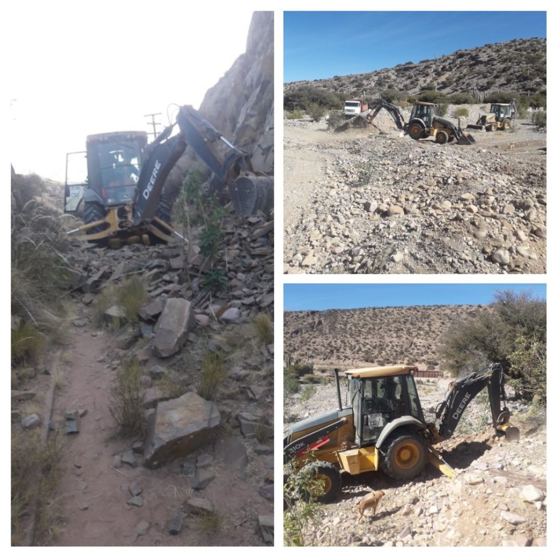 Maquinaria de Vialidad destruyó parte del sitio Arqueológico Angosto de Rodero, en Humahuaca