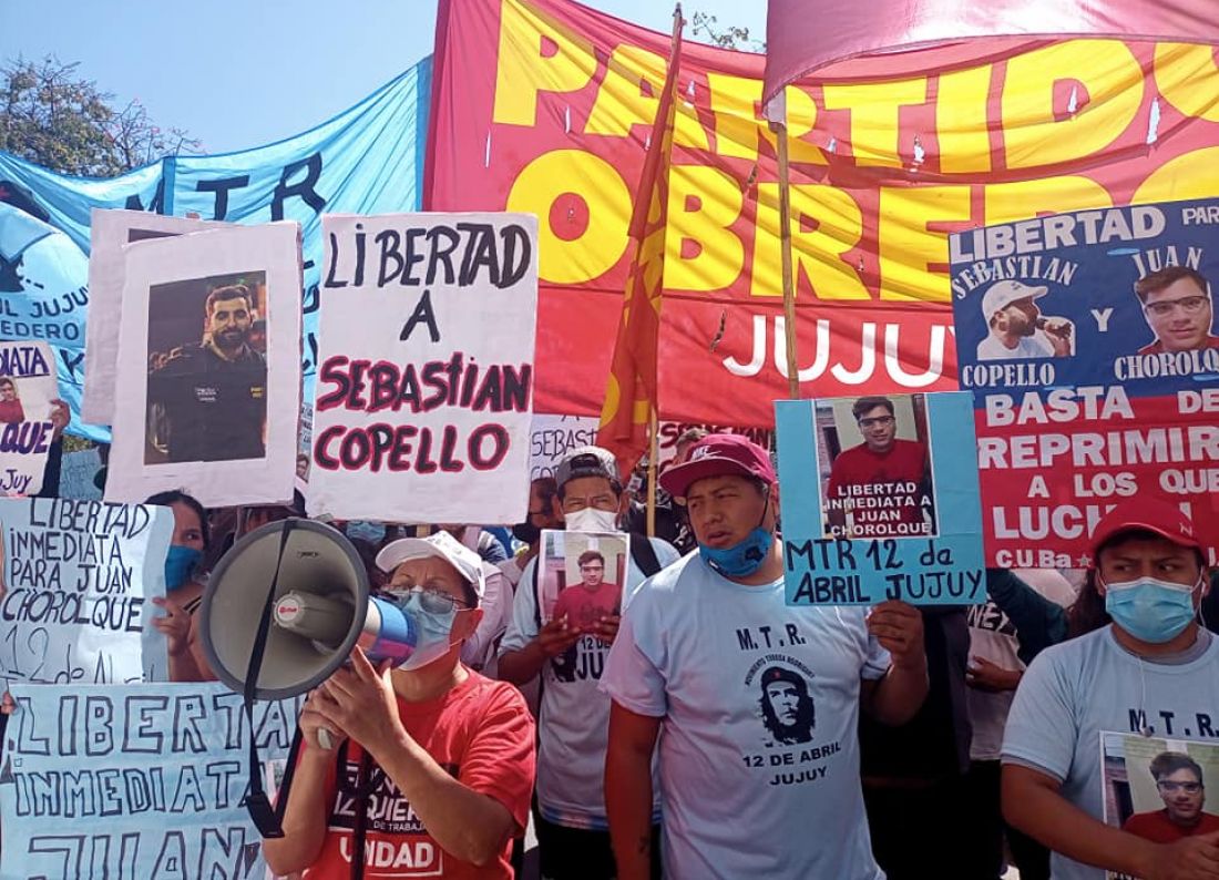 El reclamo por la criminalización de la protesta en Jujuy llega al Obelisco, organizaciones exigen la liberación de dirigentes