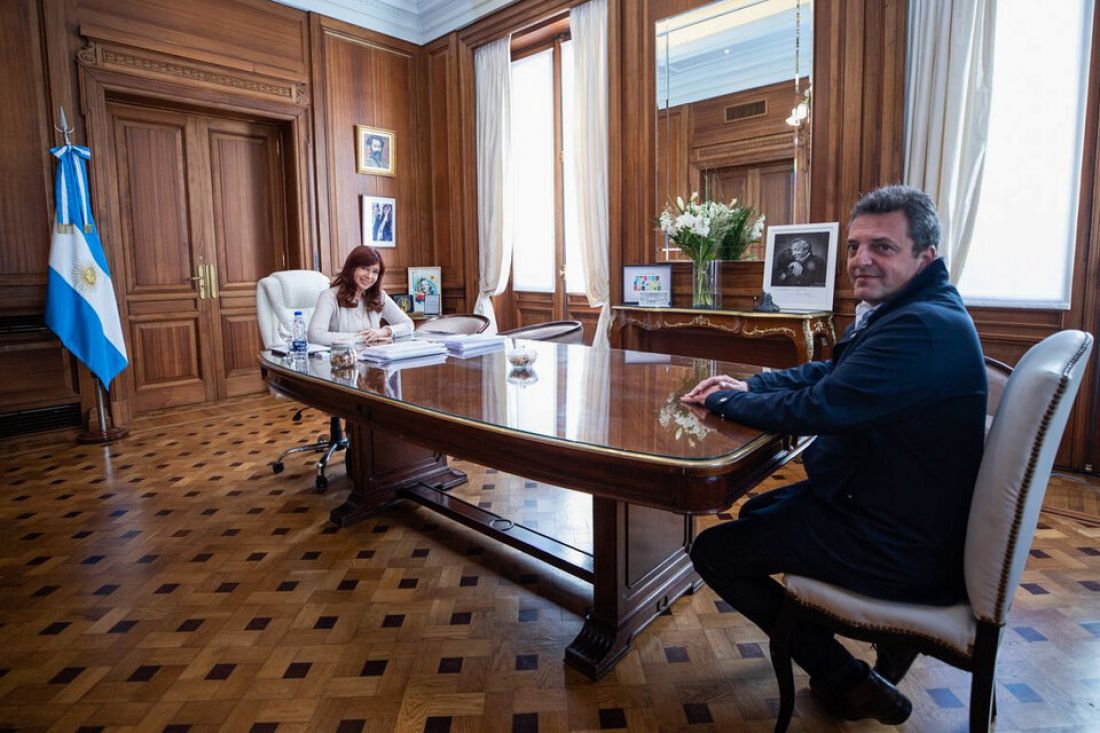 El gesto de Cristina Fernández con Sergio Massa, lo recibió en su despacho