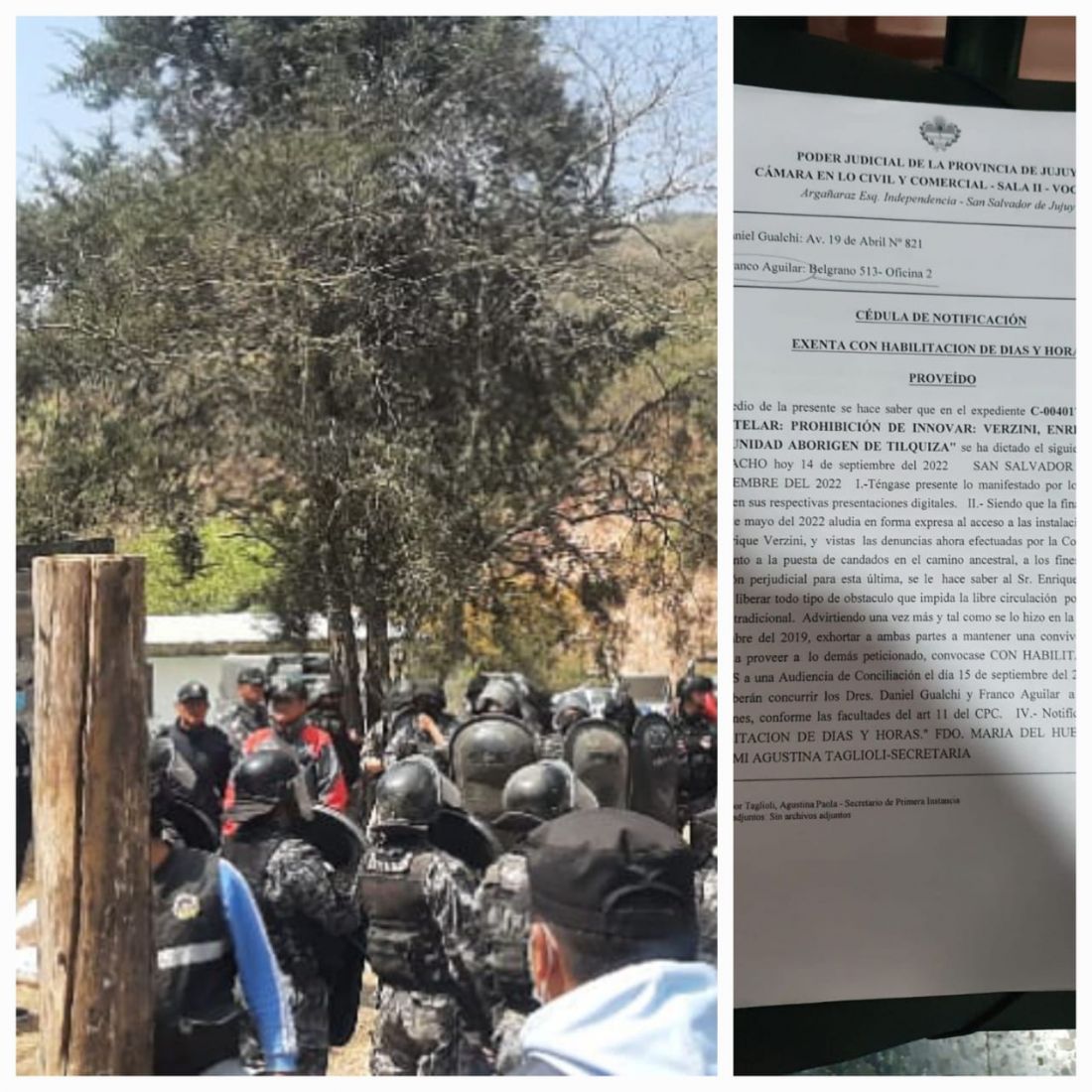 La comunidad indígena de Tilquiza denuncia incumplimiento ante la orden judicial de abrir el camino ancestral