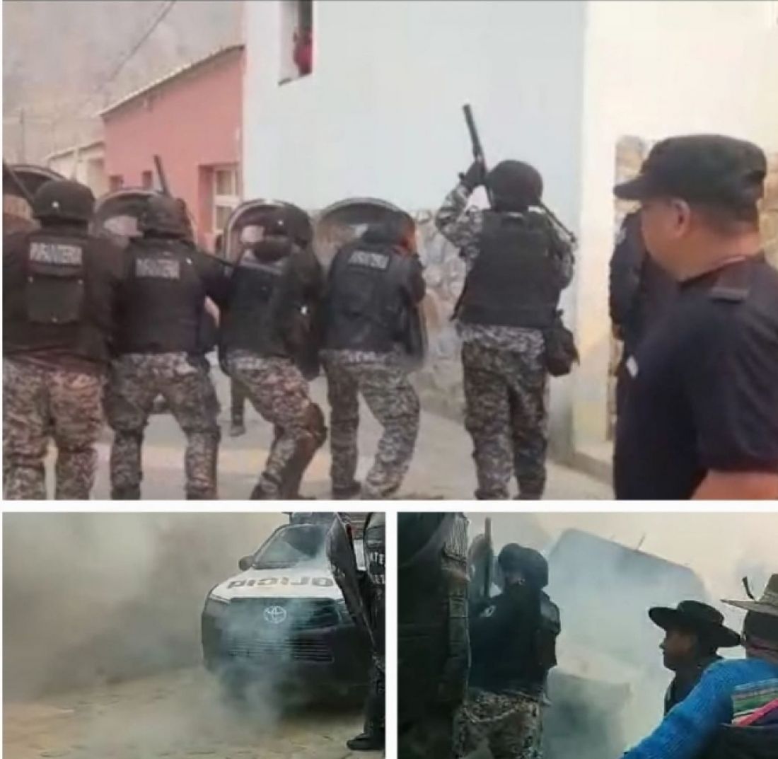 Represión en la comunidad de Caspalá, hay heridos y cuatro detenidos