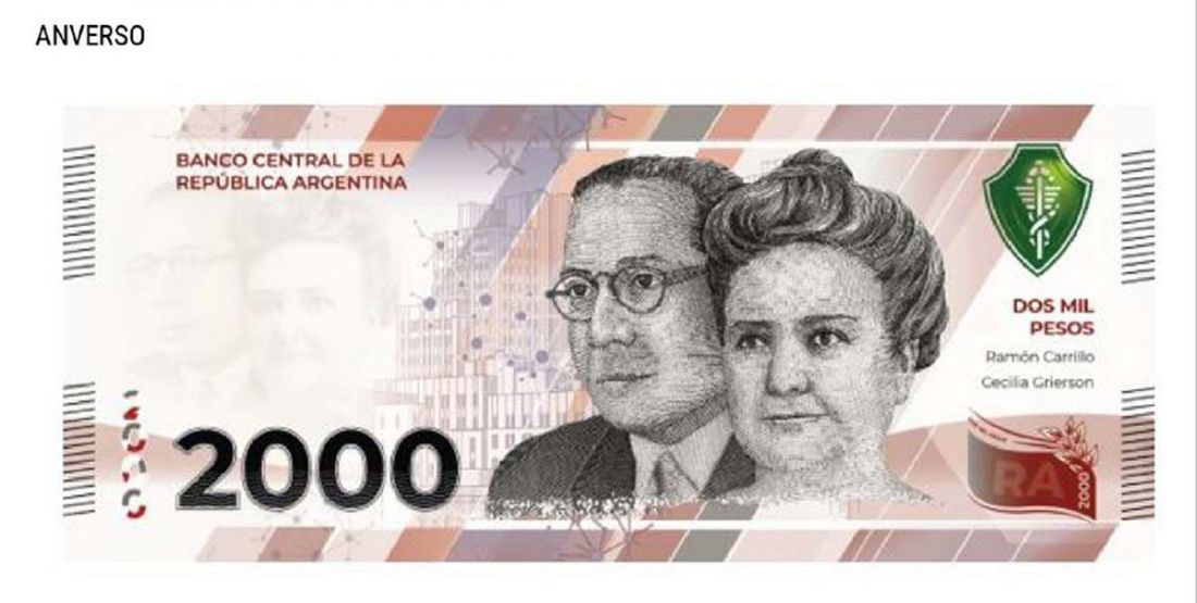 Cecilia Grierson y Ramón Carrillo, las figuras del billete de 2 mil pesos