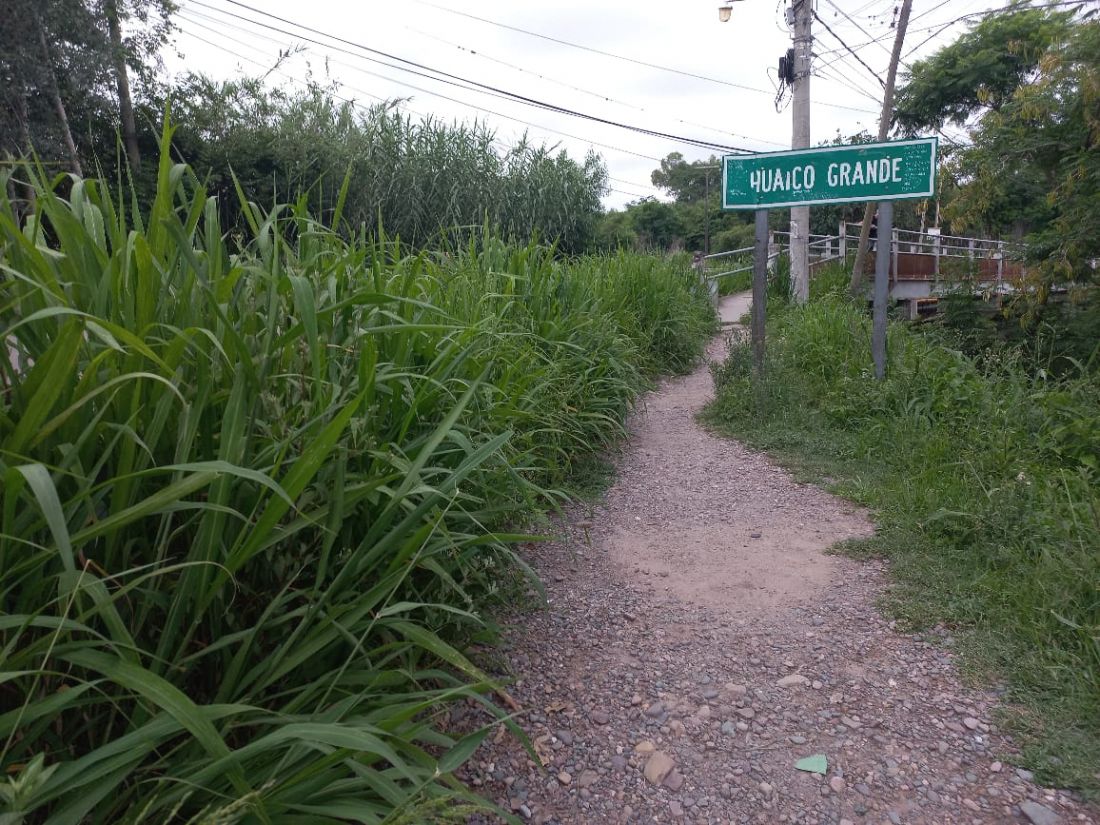 Mañana retiran pasarela del puente Arroyo Huaico Grande, será ensanchado la próxima semana