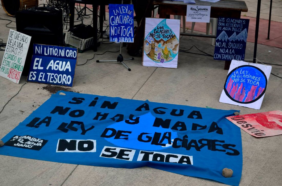 Festival en defensa del agua, rechazan el intento de modificar la ley de Glaciares