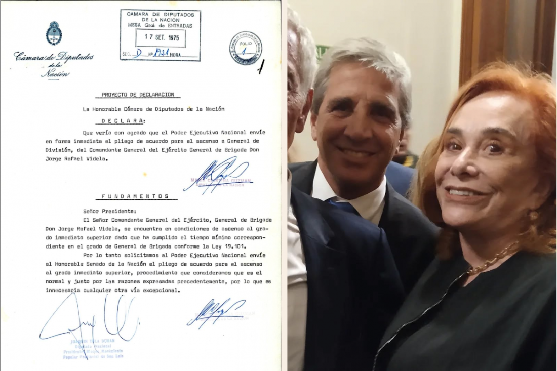 El día que una libertaria pidió al Congreso nacional el ascenso del Rafael Videla