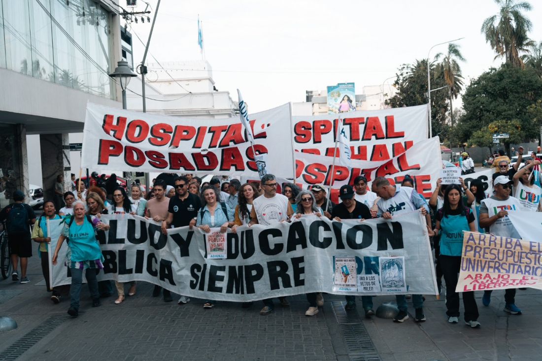 Marcha federal en defensa de la salud, Jujuy se suma con un cartelazo