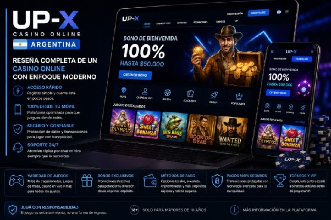 UP-X Argentina: reseña completa de un casino online con enfoque moderno
