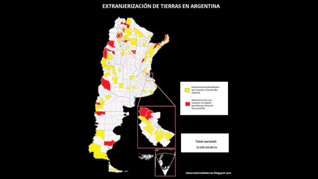Inviolabilidad de la Propiedad Privada, el eufemismo para rematar a manos extranjeras tierras en el país