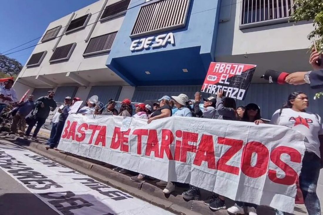 Banderazo contra el aumento de las tarifas en Jujuy