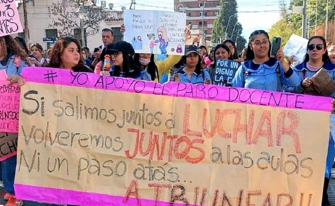 Desde nivel inicial hasta universitario, paro docente en Jujuy