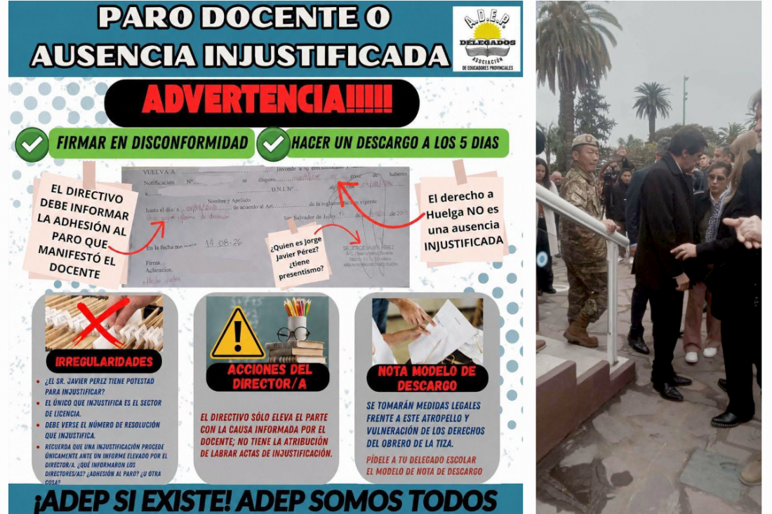Sadir apuntó al ministro de Hacienda por los descuentos a docentes y prometió recibirlos