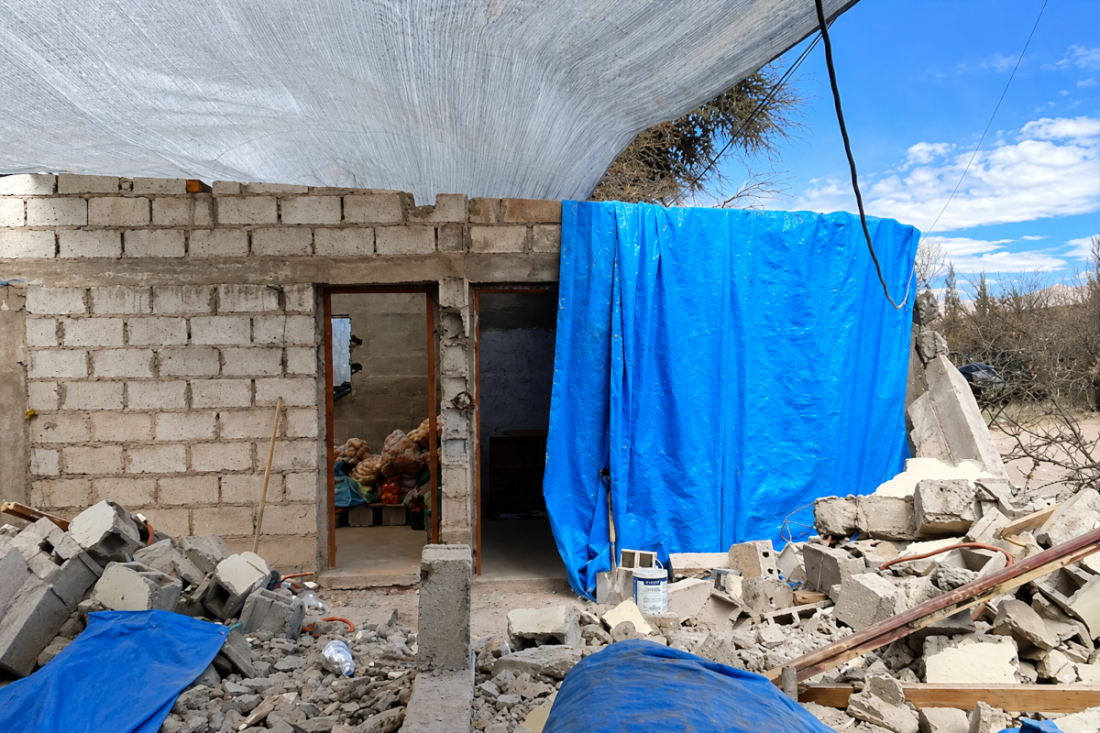 La comunidad de Santa Rosa volvió a tomar posesión de las tierras, exigen la reparación de las viviendas