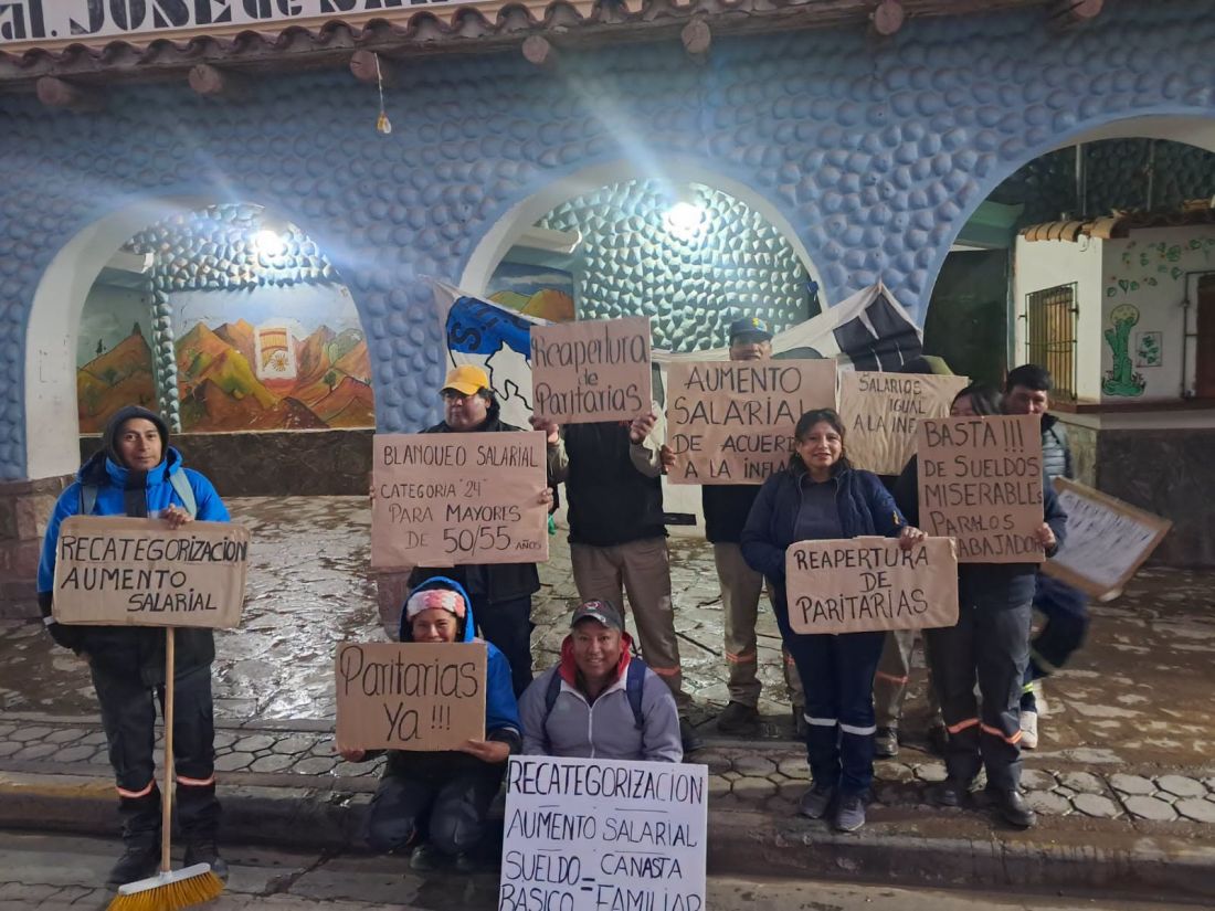 Las paritarias agudizaron el conflicto con trabajadores, municipales cumplen un paro de 48 horas