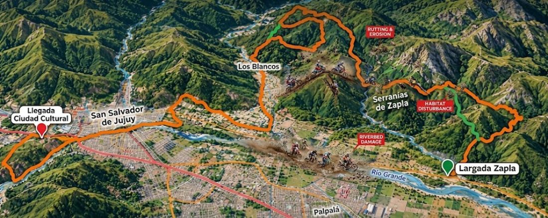 Sin Estudio de Impacto Ambiental, avanza el Transmontaña de Enduro