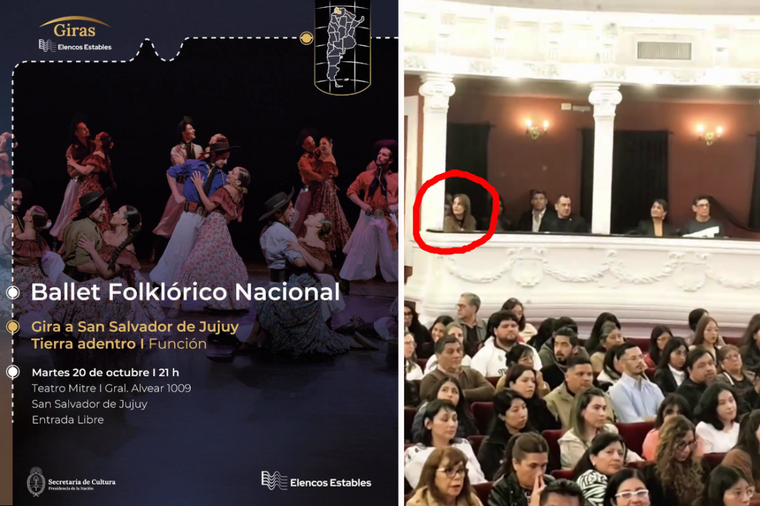 Una función gratuita del Ballet Folklórico Nacional que acaparó Teseira, se quedó con 200 butacas de 470